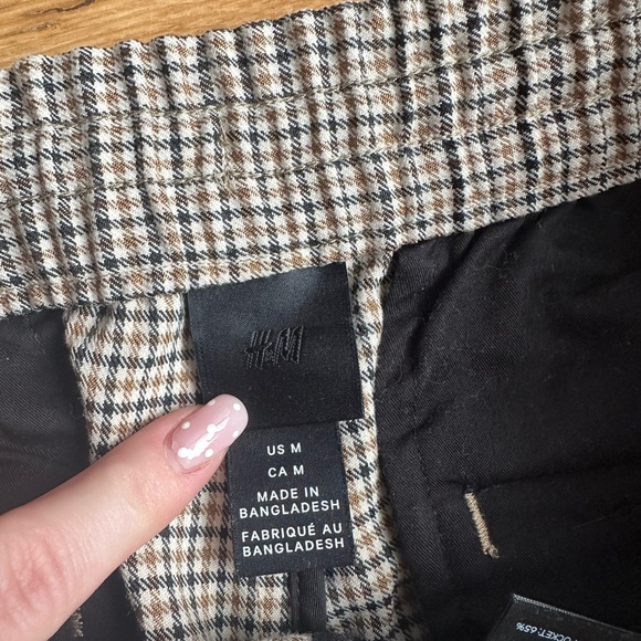 H&M Drawstring Plaid Pants - Picture 3 of 4
